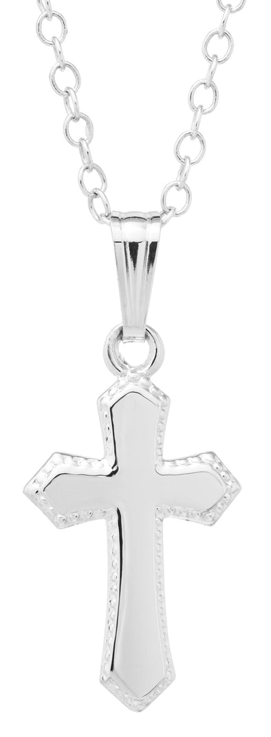 Sterling Silver Baby / Childrens Cross Pendant Necklace..