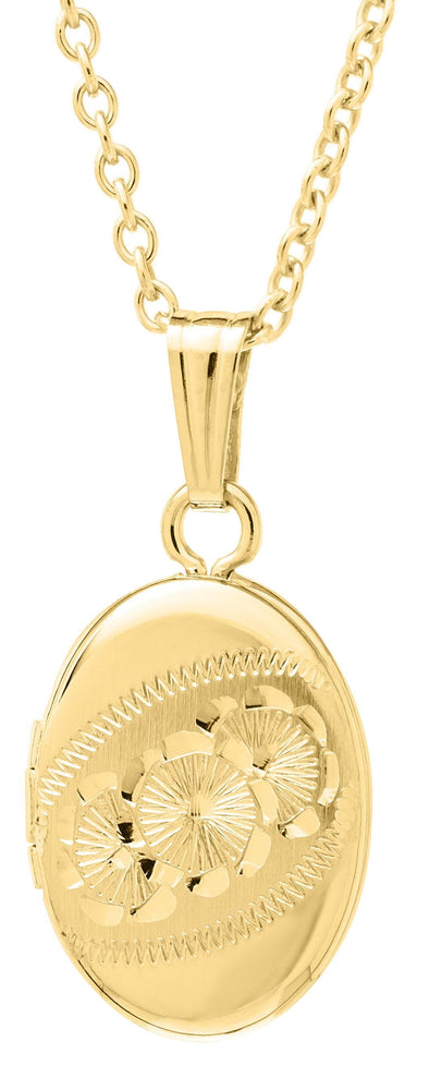 14K Yellow Gold Filled Baby / Childrens Locket Pendant Necklace.. Gold-filled jewellery is created by bonding a thick layer of solid gold to a durable base metal - ensuring lasting beauty and wearability.