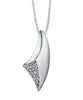 White Gold Diamond Pendant Necklace.