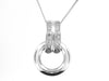 White Gold Diamond Pendant Necklace.