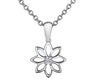 White Gold Canadian Diamond Pendant Necklace.