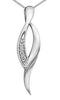 White Gold Diamond Pendant Necklace.