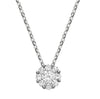 White Gold Diamond Pendant Necklace.