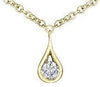 Yellow Gold Canadian Diamond Pendant Necklace.