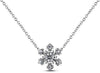 White Gold Canadian Diamond Pendant Necklace. 0.12 Center