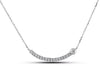 White Gold Canadian Diamond Pendant Necklace. 0.12 Center