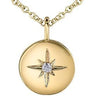 Yellow Gold Canadian Diamond Pendant Necklace.