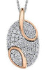 White Gold Diamond Pendant Necklace.