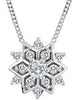 White Gold Canadian Diamond Pendant Necklace.