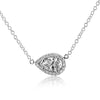 White Gold Diamond Pendant Necklace.