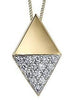 Yellow Gold Diamond Pendant Necklace.