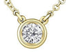 Yellow Gold Canadian Diamond Pendant Necklace.