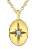 Yellow Gold Canadian Diamond Pendant Necklace.