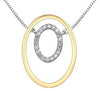 White Gold Diamond Pendant Necklace.