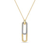 Yellow Gold Diamond Pendant Necklace.