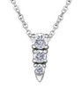 White Gold Canadian Diamond Pendant Necklace.