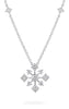 White Gold Diamond Pendant Necklace.