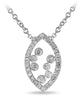 White Gold Diamond Pendant Necklace.