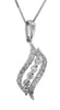 White Gold Diamond Pendant Necklace.