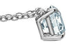 White Gold Lab-Grown Diamond Pendant Necklace.