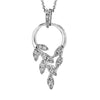 White Gold Diamond Pendant Necklace.