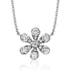 White Gold Diamond Pendant Necklace.