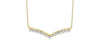 Yellow Gold, White Gold Diamond Bar Pendant Necklace.