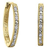 Yellow Gold Diamond Hoop Earrings