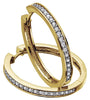 Yellow Gold Diamond, Diamond Hoop Earrings