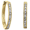 Yellow Gold Diamond, Diamond Hoop Earrings