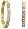 Yellow Gold Diamond Hoop Earrings