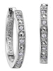 White Gold Diamond Hoop Earrings