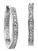 White Gold Diamond Hoop Earrings