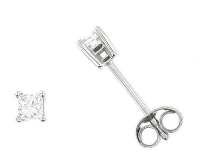 White Gold Diamond Stud Earrings