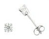 White Gold Diamond Stud Earrings.