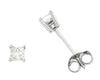 White Gold Diamond Stud Earrings.