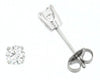 White Gold Diamond Stud Earrings.