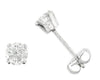 White Gold Diamond Stud Earrings.