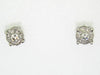 White Gold Diamond Stud Earrings.