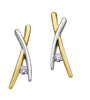 Two Tone Canadian Diamond Earrings.