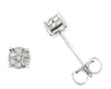 White Gold Diamond Stud Earrings.