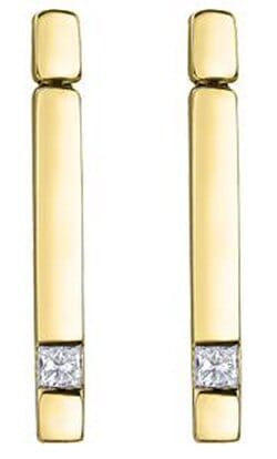 Yellow Gold Canadian Diamond Stud Earrings