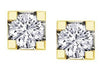 Yellow Gold Canadian Diamond Stud Earrings