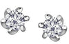 White Gold Canadian Diamond Stud Earrings