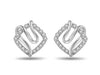 White Gold Diamond Earrings.