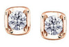 Rose Gold Canadian Diamond Stud Earrings