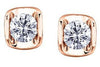 Rose Gold Canadian Diamond Stud Earrings