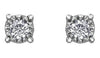 White Gold Diamond Stud Earrings.