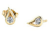 Yellow Gold Canadian Diamond Stud Earrings