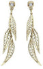 Yellow Gold Canadian Diamond Drop Earrings.